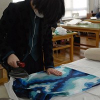 ショー作品には仕上げアイロンを！